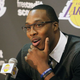 Illustration for article titled Dwight Howard Makes Talking Look Almost Effortless During Lakers Press Conference